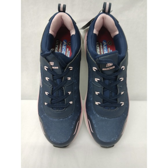 Skechers Work Womens Ultra Go Max Cushioning Elite Shoes 108036 Blue PInk Sz 7.5 - Picture 9 of 11